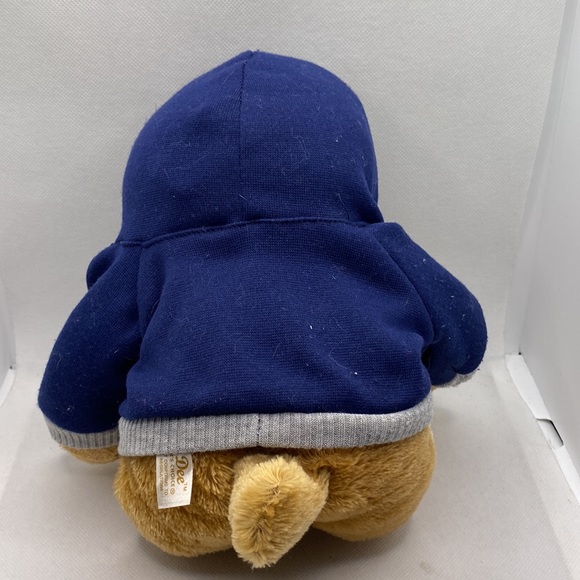 Mnjikaning Police Service Plush Stuffed Brown Bear Wearing Navy Hoodie Dan Dee - Picture 4 of 8